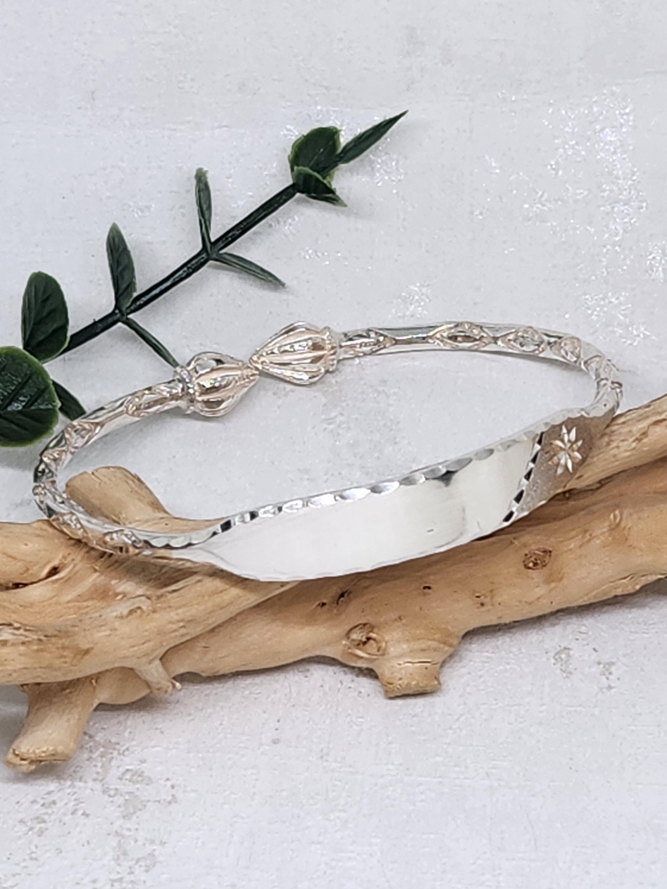 アクセサリー 20/80 STERLING SILVER ID BANGLE 5mm 20/80 | STERLING SILVER ID BANGLE 5mm width | hazy