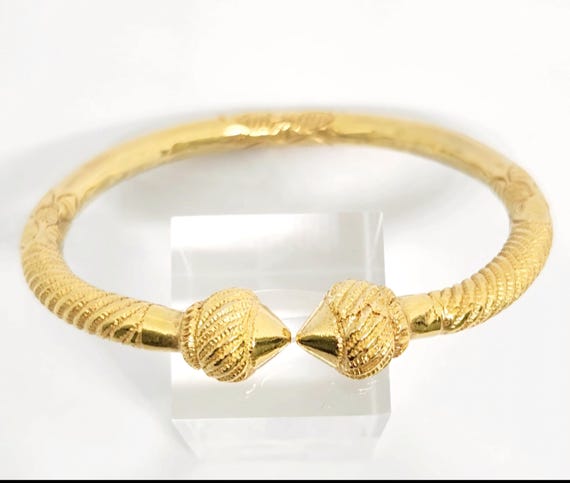 10K Genuine Gold VINTAGE Bracelet, Gold Bangle, Unisex Bracelet