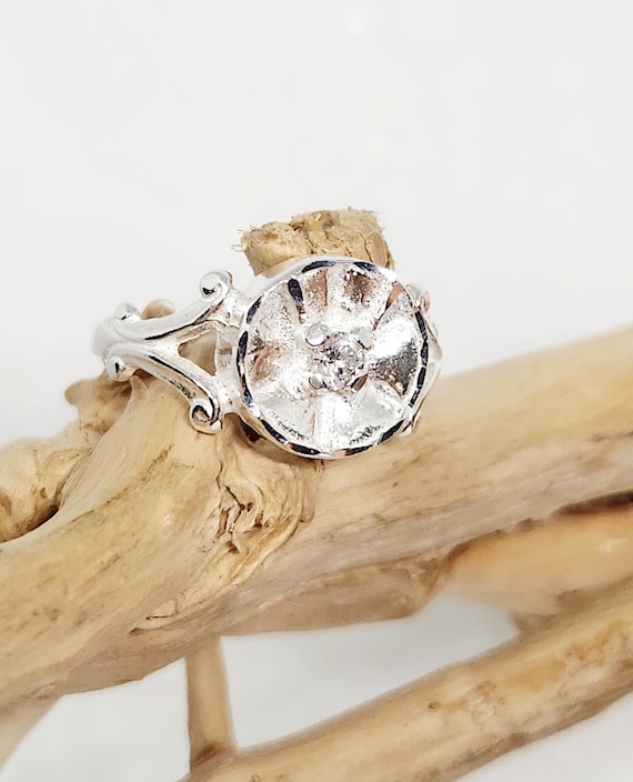 Bague Argent 925 Poinçonnée Avec Perle Et Zircons - Taille 17 (17mm), Neuf Avec étiquettes