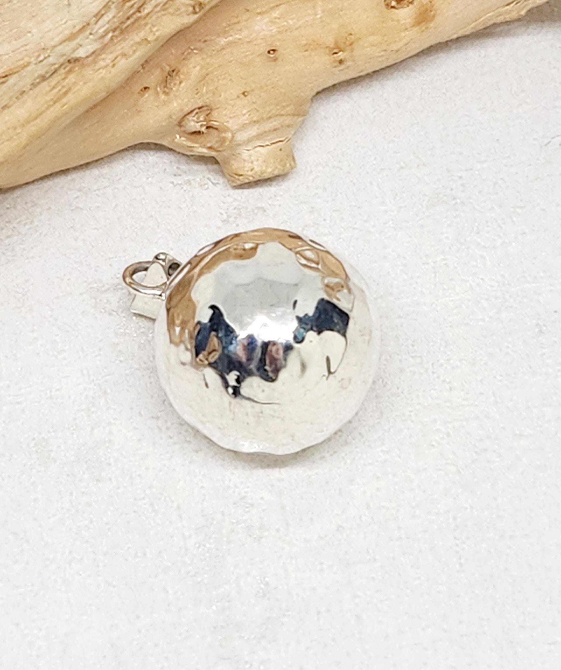 925 GENUINE STERLING SILVER Ball Charm, Tinkling Ball Charm