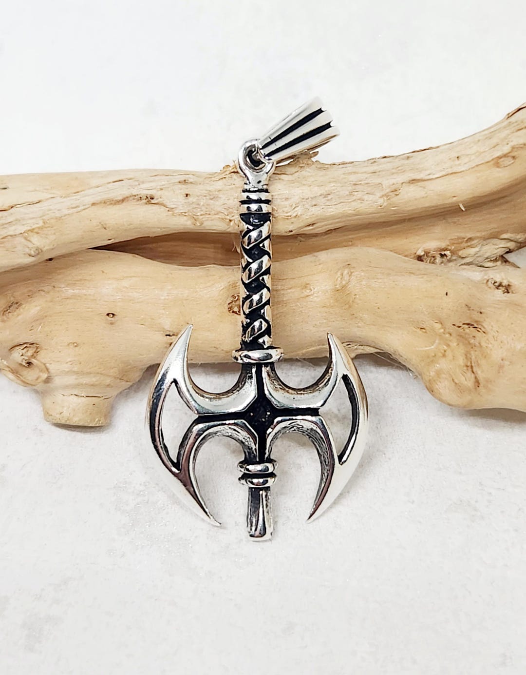 925 GENUINE Sterling Silver Axe Charm, Silver Viking Ax Pendant, Silver ...