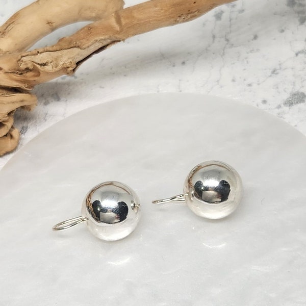 925 GENUINE Sterling Silver Dome Earrings, Bob Earrings, Circle Earrings, Half Ball Earrings, Gift for her, Gift for mom, Gift for friend