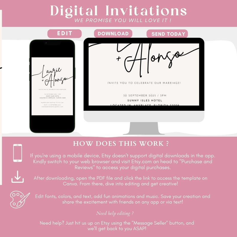 Editable Baby Shower Invitation,digital Canva Download Invite,ready to ...