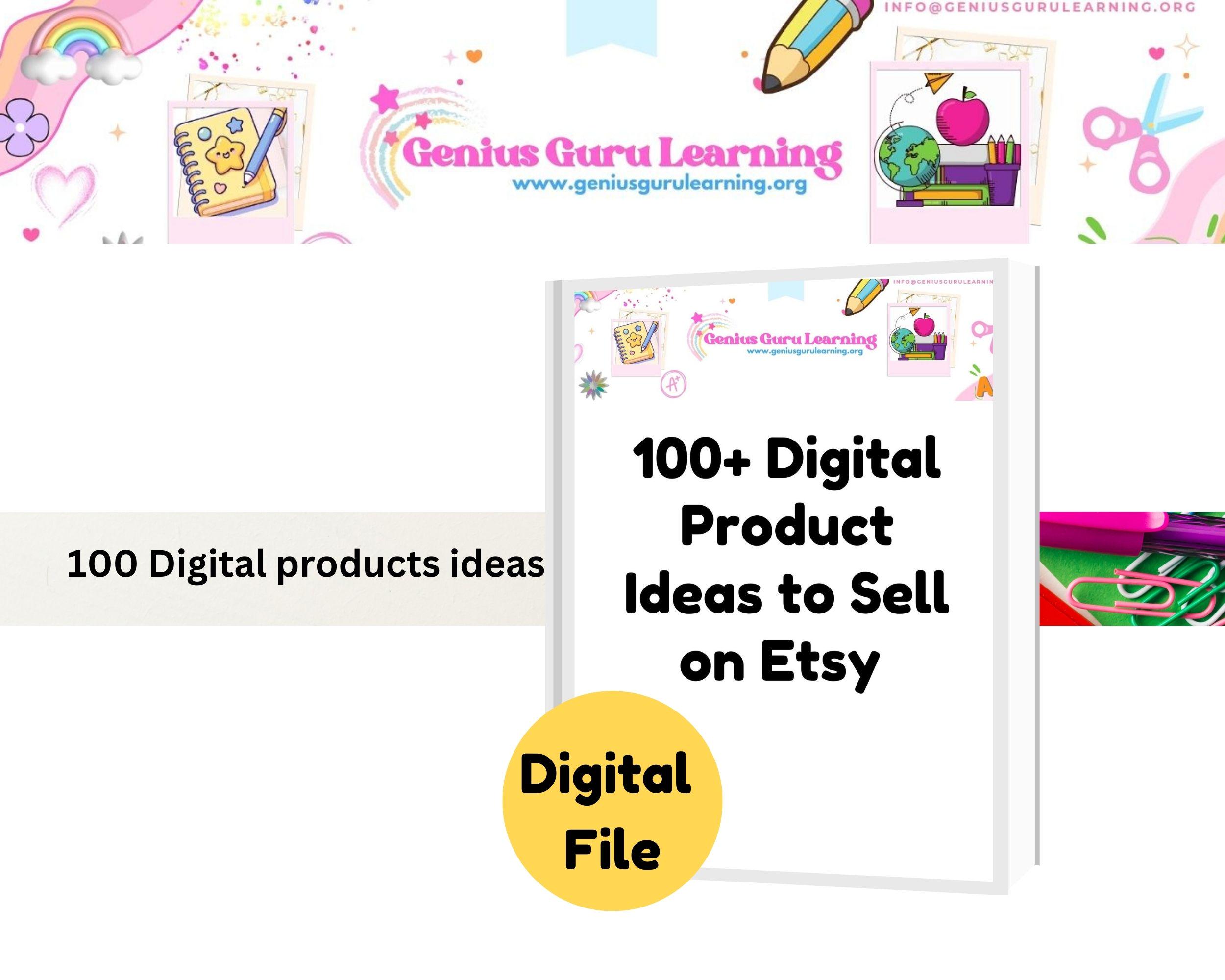 100+ Digital Product Ideas to Sell on Etsy (digital File) - Etsy