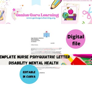 Template Disability Mental Health Letter Example, Nurse Physiquatric Letter of Mental Health Condition