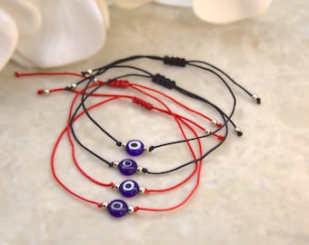 Red String Evil Eye Bracelet/Lucky Bracelet/Bulk Gift/Bracelets for  Couples/Red String Bracelet for Protection/Friendship Bracelet String