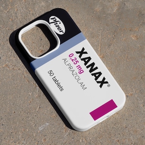 XANAX Phone Case, iPhone XANAX Case,  iPhone compatible xanax case