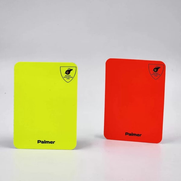 Personalized Yellow Red Card,Soccer Referee Cards, Football Referee Cards ,Referee Cards , Yellow Red Cards