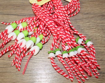 20 pieces martenits, for Baba Marta, martenits for health, martenits bracelets from Bulgaria, hand-made martenits