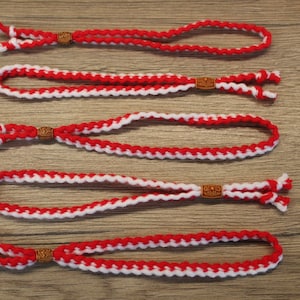 5 or 10 pieces of hand-made martenits, for Grandma Marta, martenits for health, martenits bracelets from Bulgaria, handmade martenitsas