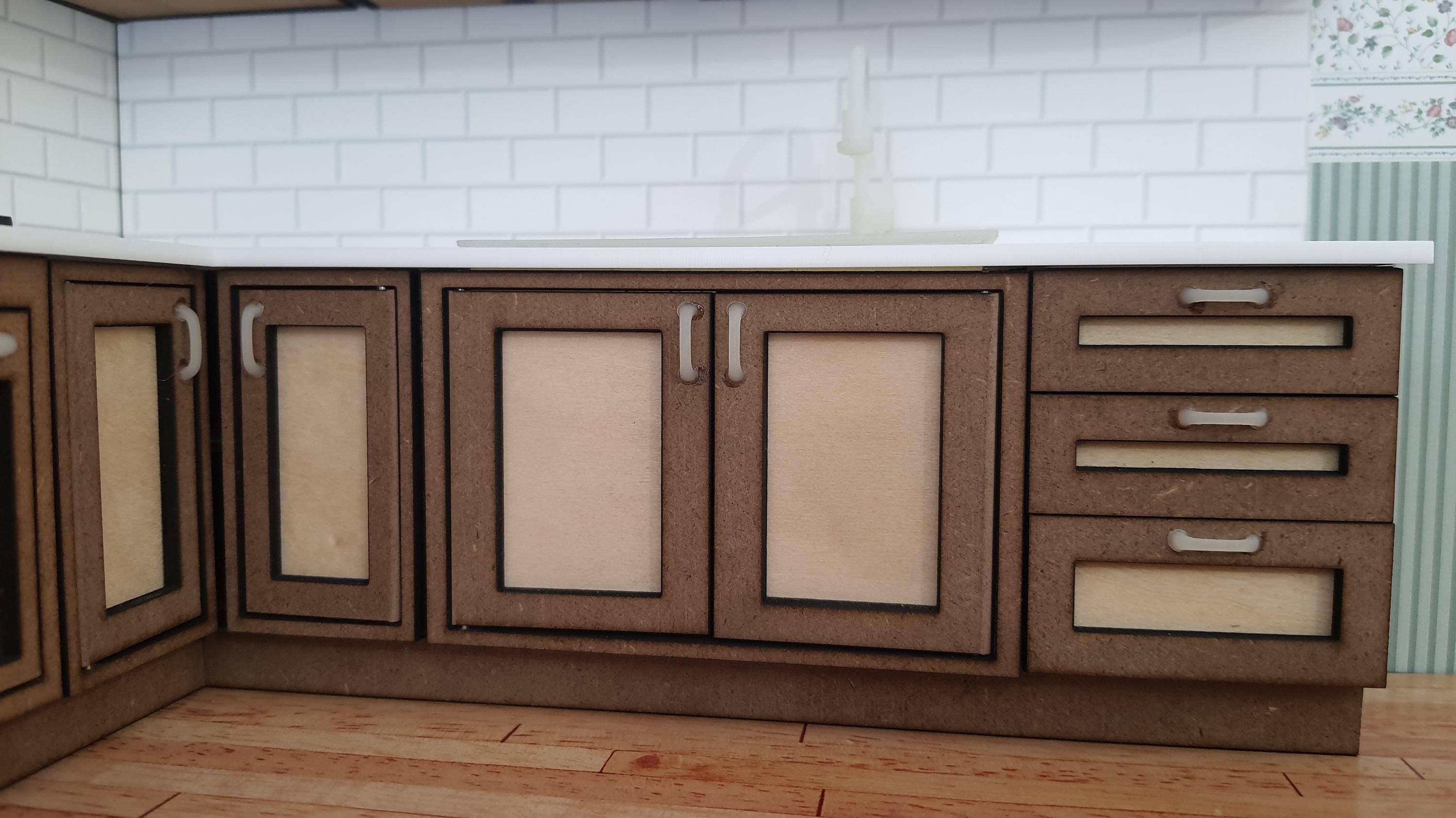 KONTONTY Échelle Miniature En Bois 1:12 Pour Maison De Poupée – Accessoire De Garde-manger, Décoration Réaliste Et Artisanale