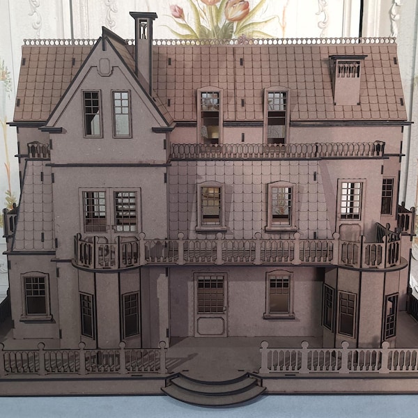 Kit de casa de muñecas a escala 1:24 de La Mansión Gótica