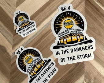 Waffle House Warrior | Darkness in the Storm Waffle House Sticker