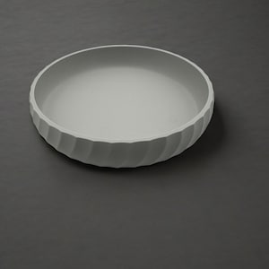 Minimalist Fluted Plastic Catch-All  Bowl | Elegant Minimalist 3D Printed Bowl | Decorative Catch-All Dish | Scandinavian Home Decor