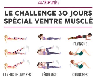 Le chalenge 30 jours spécial ventre musclé