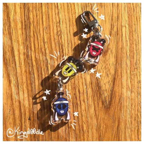 Signal Samurai Dangle Keychain - Etsy