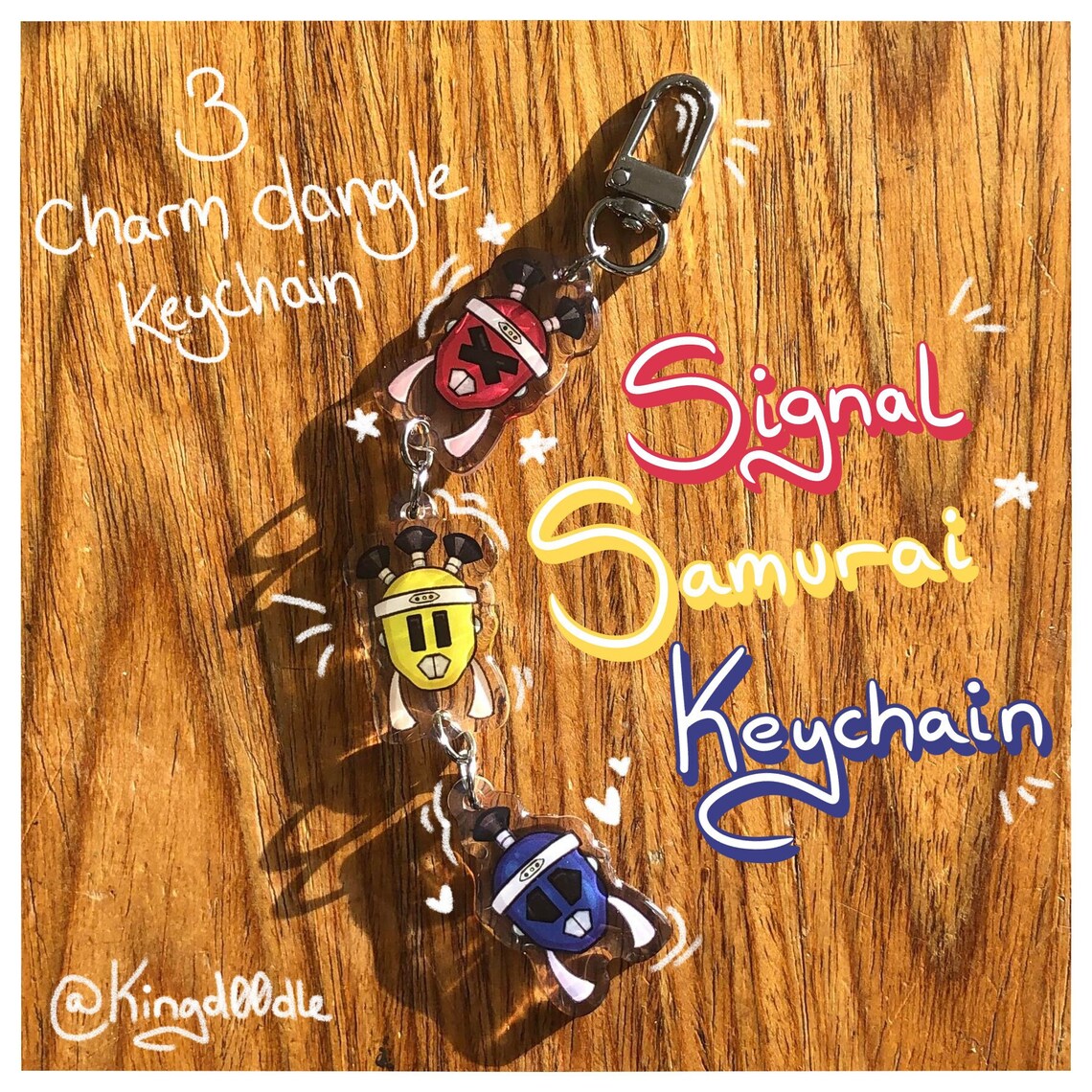 Dangle Chain Keychain Signal Samurai Dangle Keychain - Etsy