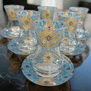Set da tè turco - Tazza da tè - Set da tè fatto a mano - Regali personalizzati - Regali di Natale