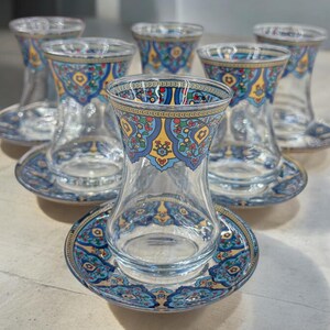 Set da tè turco - Tazza da tè - Set da tè fatto a mano - Regali personalizzati - Regali di Natale