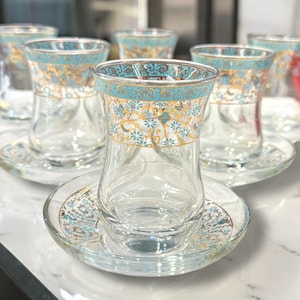 Turkısh Tea Set - Tea Cup - Handmade Tea Set - Custom Day Gifts - Christmas Gifts