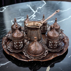 Turkish Coffee Set Gift - Coffee Cup - Custom day gifts - Christmas gift box
