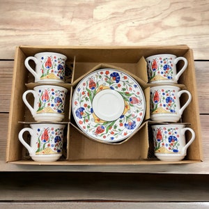 Turkish Coffee Set Gift - Coffee Cup - Custom day gifts - Christmas gift box