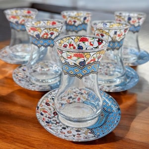 Turkısh Tea Set - Tea Cup - Handmade Tea Set - Custom Day Gifts - Christmas Gifts