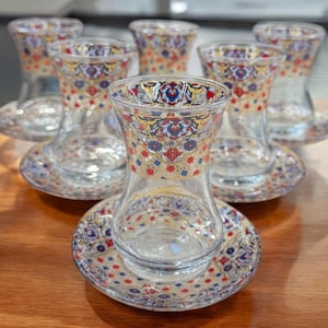 Turkısh Tea Set - Tea Cup - Handmade Tea Set - Custom Day Gifts - Christmas Gifts