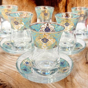 Turkısh Tea Set - Tea Cup - Handmade Tea Set - Custom Day Gifts - Christmas Gifts
