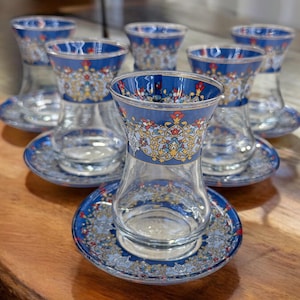 Turkısh Tea Set - Tea Cup - Handmade Tea Set - Custom Day Gifts - Christmas Gifts