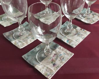 Lot de 6 sous-verres patchwork