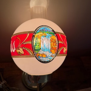 Vintage MCM 1970’s Coors Beer Globe Wall Mount Sconce Bar Waterfall Light Mancave Game Room