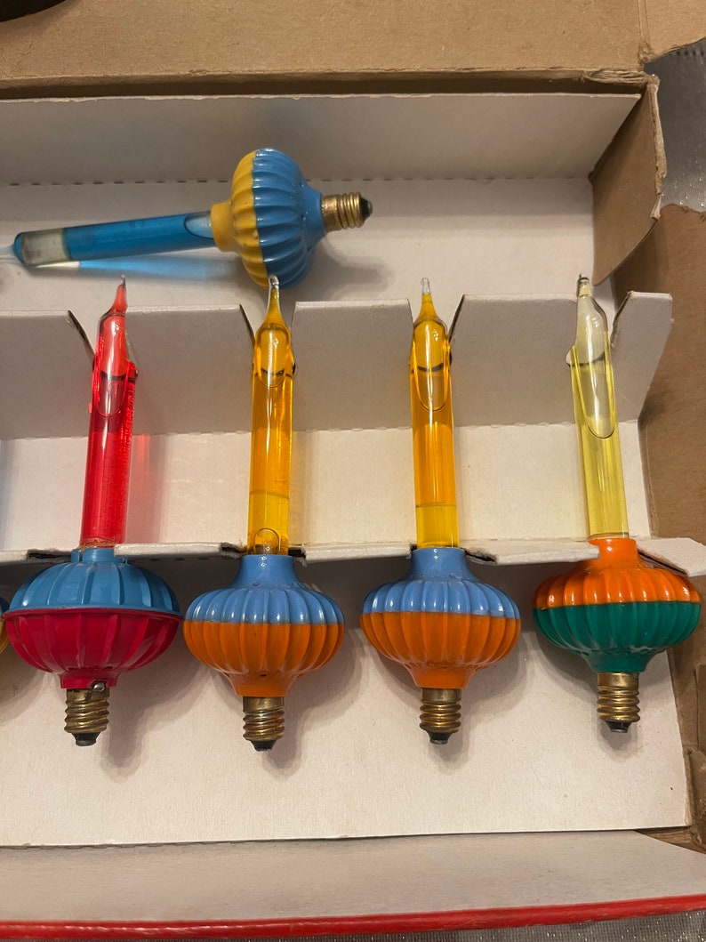 Vintage 1940s Christmas Bubble Lights Noma Etsy