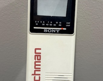 【動作品】My First Sony FD-6000 ポータブルTV SONY ウォッチマン】ポータブルテレビ watchman FD-20 液晶ではない
