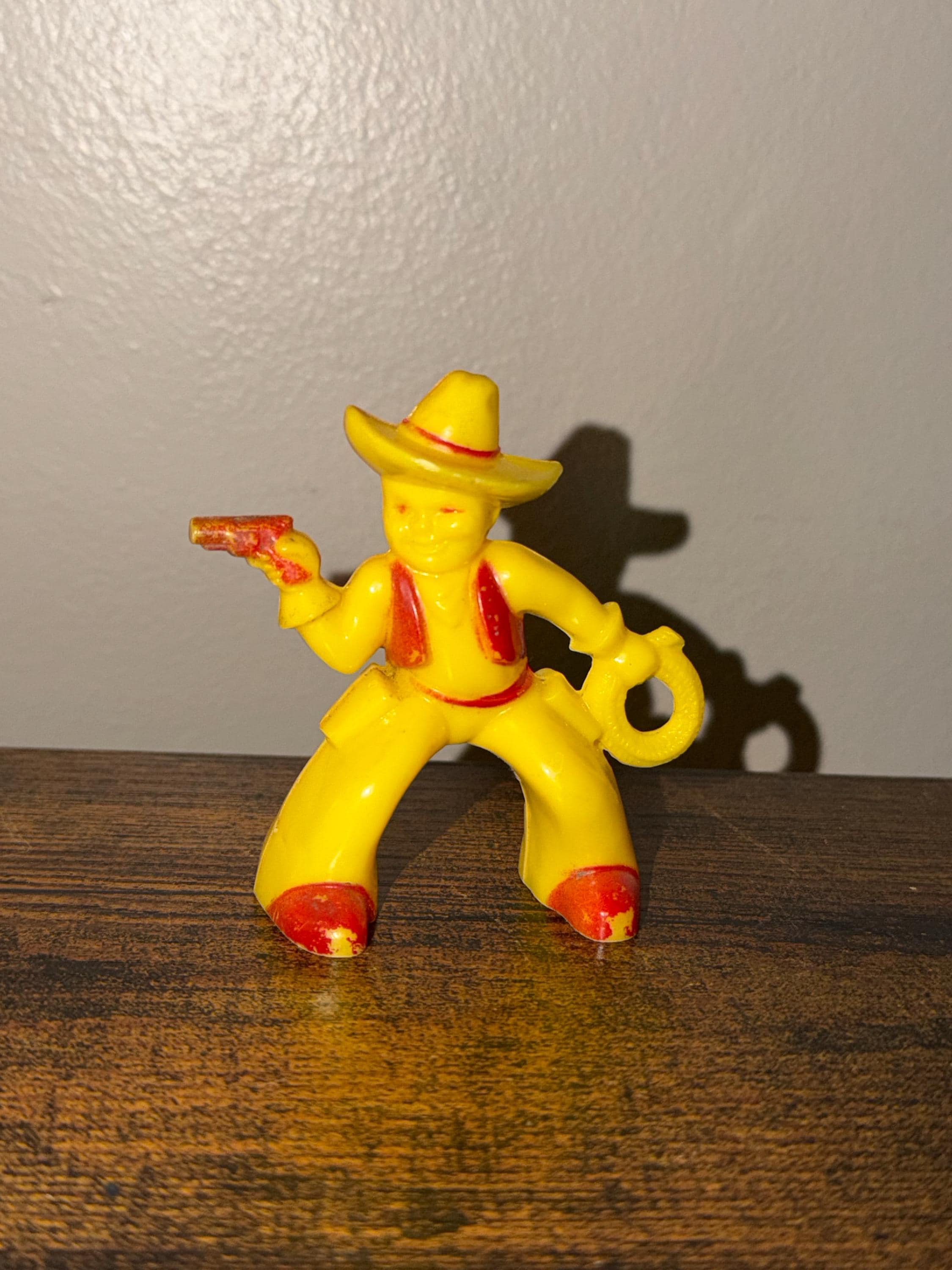 Figurine Cow-boy Far West Starlux - Environ 55 Mm - En Plastique Dur - Occasion