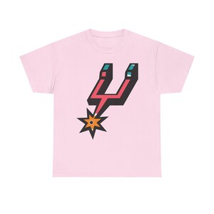 San Antonio Spurs Stylized Spur Logo T-Shirt | Retro Sports Graphic Tee image 15