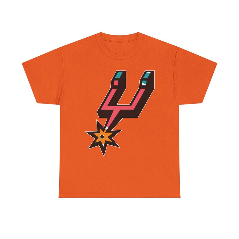San Antonio Spurs Stylized Spur Logo T-Shirt | Retro Sports Graphic Tee image 6