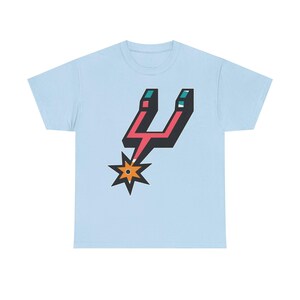 San Antonio Spurs Stylized Spur Logo T-Shirt | Retro Sports Graphic Tee image 10