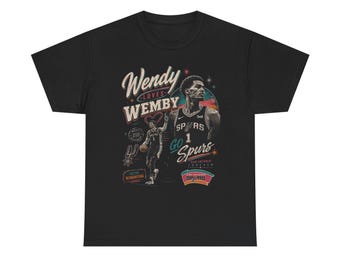 Wemby Spurs Vintage Basketball Tee | Victor Wembanyama San Antonio