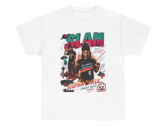 Slam Stephon Castle Basketball Tee | Vintage Collage Sports Graphic san antonio spurs