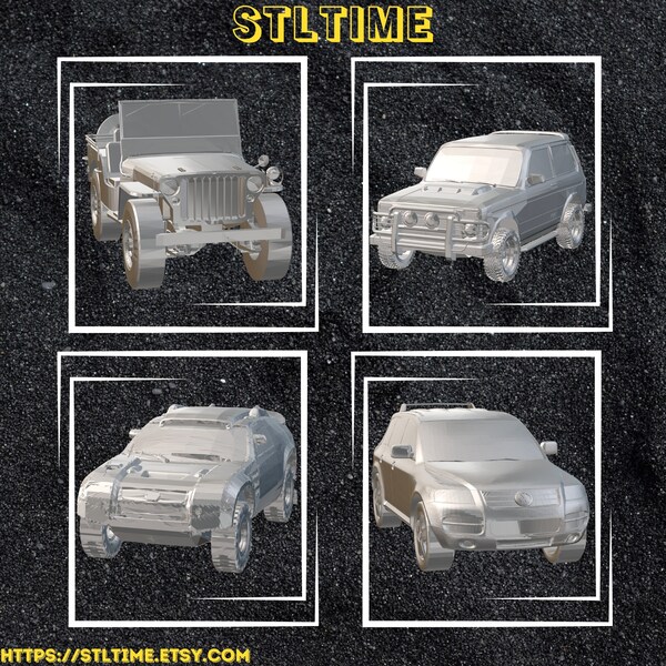 4x4 Dreams Jeep Enthusiast Collection: 3D Printable STL ,Bundle Off the Beaten Path Ultimate Jeep STL Collection, Jeep STL Mega Pack