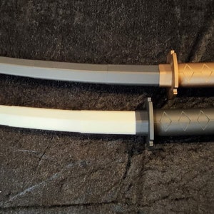 3D printed Cosplay Toy, Collapsing Katana, Many Colors
