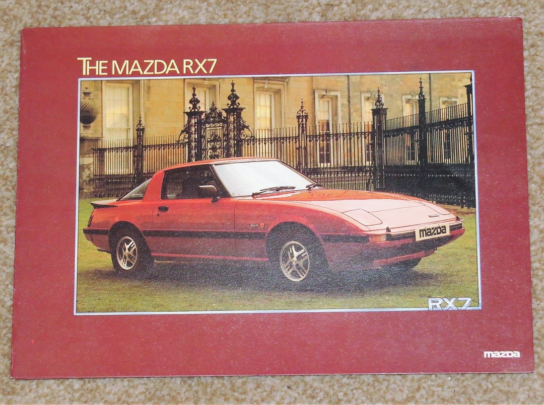 1981 MAZDA RX7 Sales Brochure Almost Mint Condition Etsy