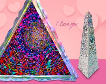 Handcrafted 3D Kaleidoscope-"I Love You" in 15 Languages- Perfect Gift for Valentine’s Day, Anniversaries, Birthdays & More