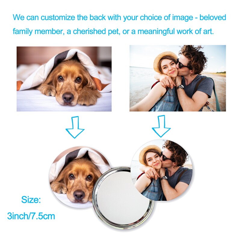 Personalized Compact Mirror Capture Cherished Memories image 6