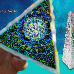 Handcrafted 3D Kaleidoscope With Cube Prism - Starry Glow