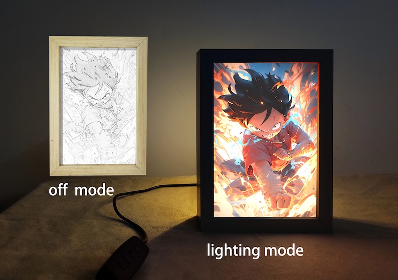 Customizable LED Light-up Photo Frame - Transform Your Favourite Anime ...