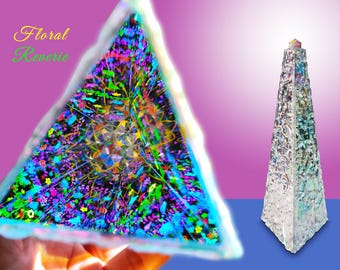 Handcrafted 3D Kaleidoscope with Cube Prism - Floral Reverie Theme - Perfect Gift for Nature Lovers & Art Enthusiasts of All Ages