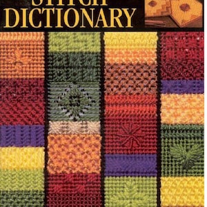 Vintage  Plastic Canvas Stitch Dictionary Plastic Canvas Pattern PDF Digital Download