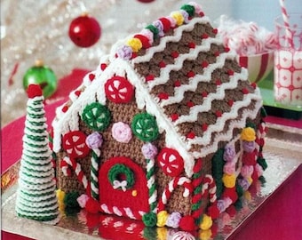 Vintage Gingerbread House Amigurumi Vintage patterns crochet pattern instant download digital PDF